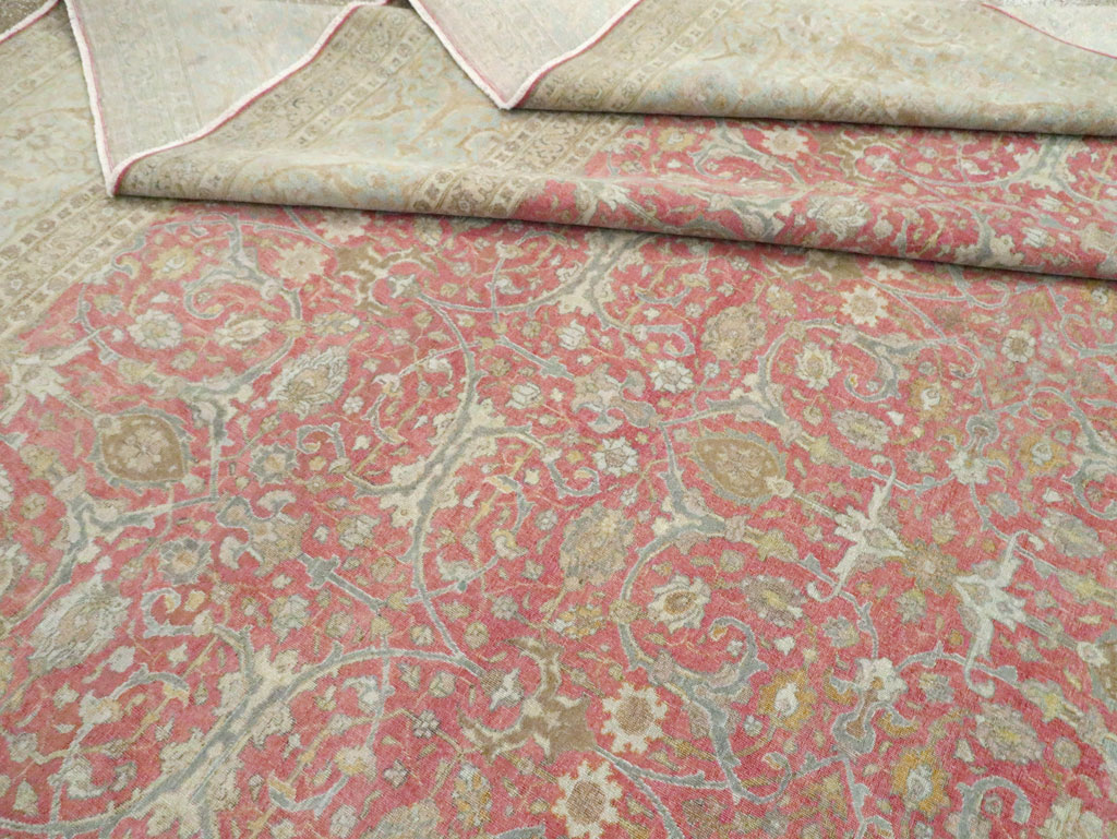 Antique Persian Tabriz Carpet, No.23943 - Staging