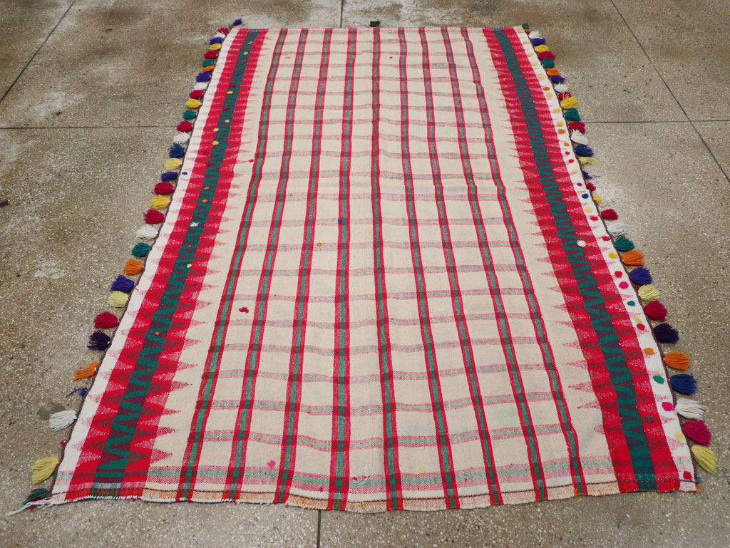 Vintage Persian Flatweave Kilim, No.23957 - Staging