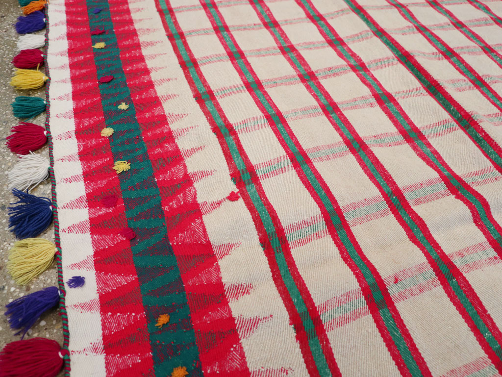 Vintage Persian Flatweave Kilim, No.23957 - Staging