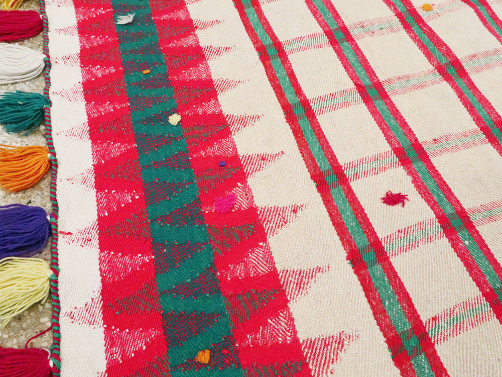 Vintage Persian Flatweave Kilim, No.23957 - Staging