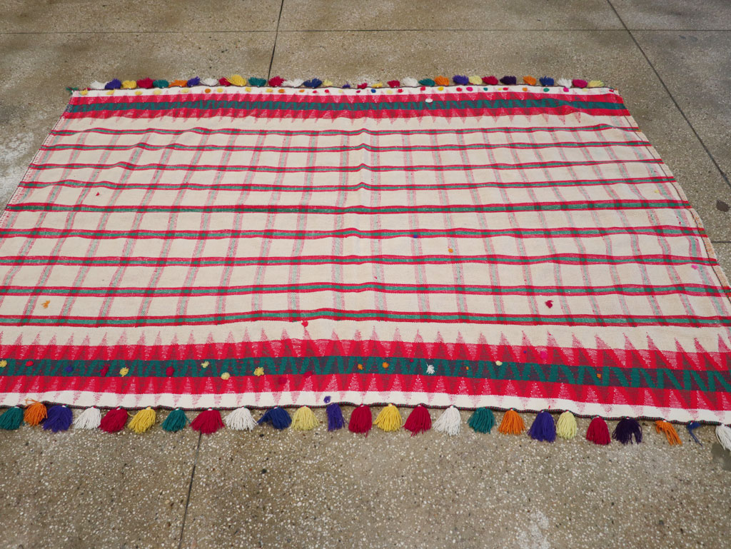 Vintage Persian Flatweave Kilim, No.23957 - Staging