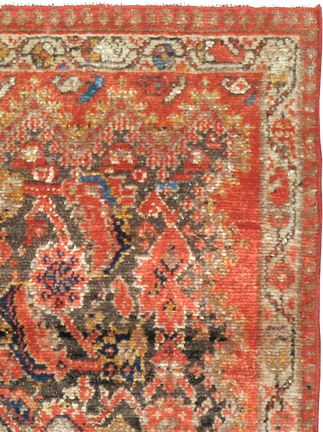 Antique Persian Malayer Square Rug (Pair: 1 of 2), No.23959 - Staging
