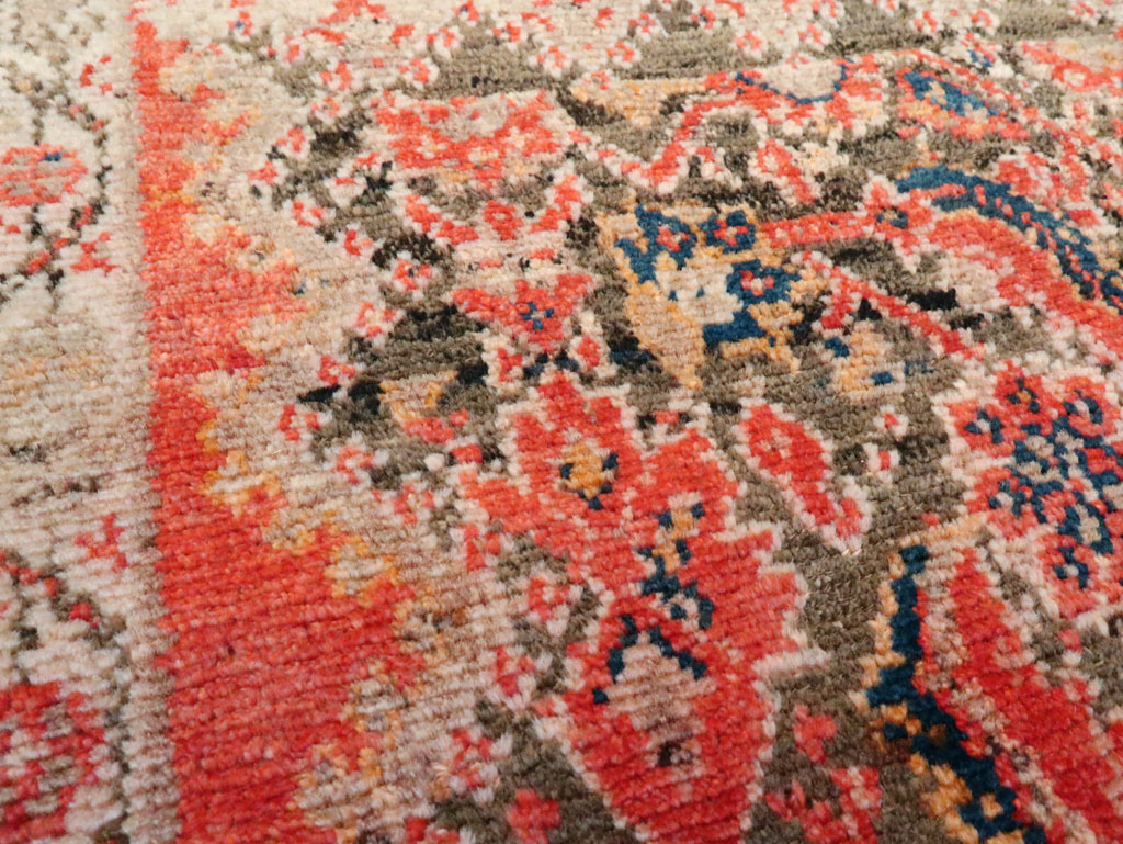 Antique Persian Malayer Square Rug (Pair: 1 of 2), No.23959 - Staging