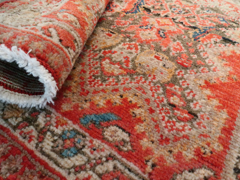 Antique Persian Malayer Square Rug (Pair: 1 of 2), No.23959 - Staging