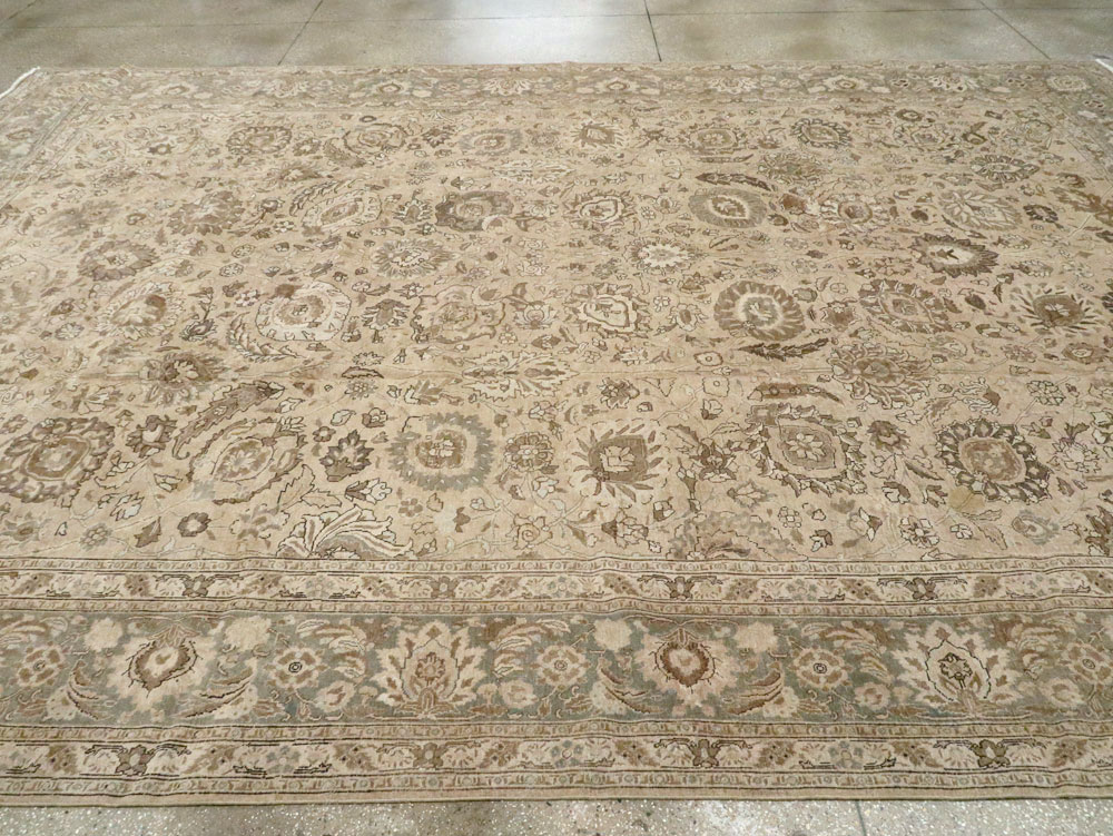Antique Persian Tabriz Carpet, No.23968 - Staging