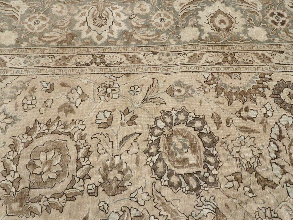 Antique Persian Tabriz Carpet, No.23968 - Staging