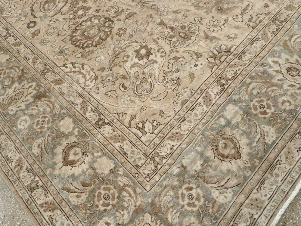 Antique Persian Tabriz Carpet, No.23968 - Staging