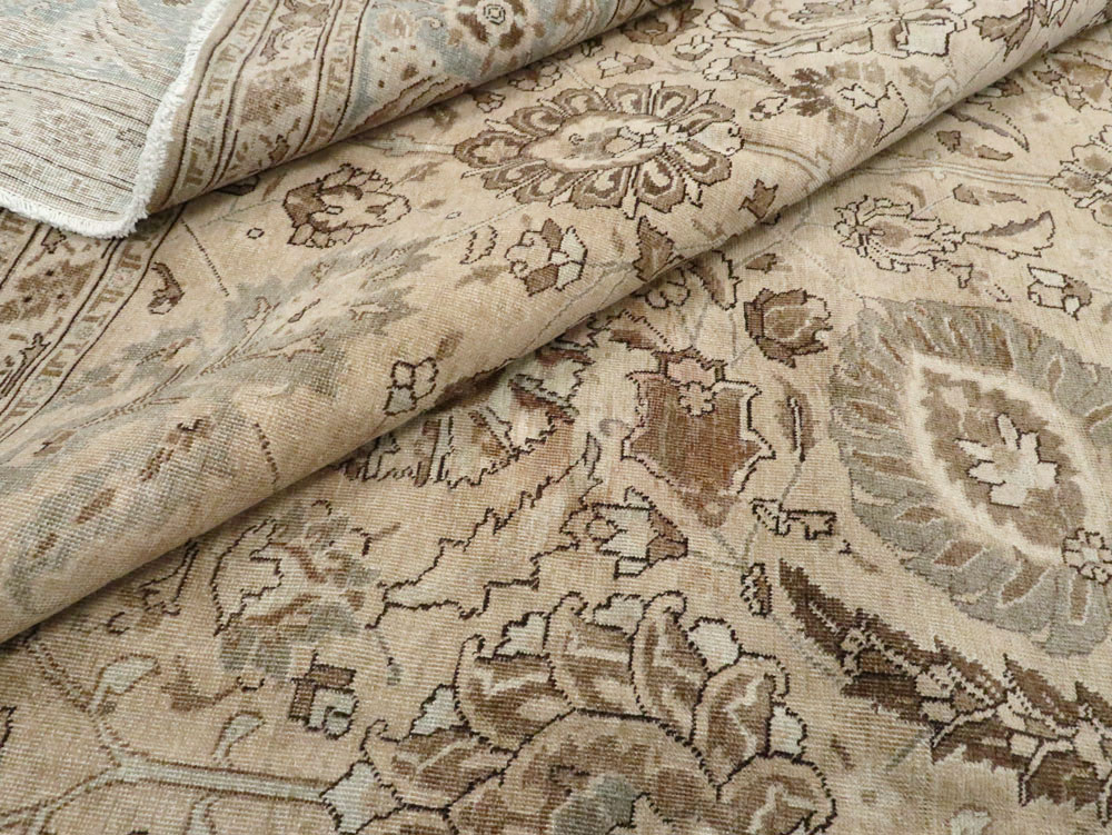 Antique Persian Tabriz Carpet, No.23968 - Staging