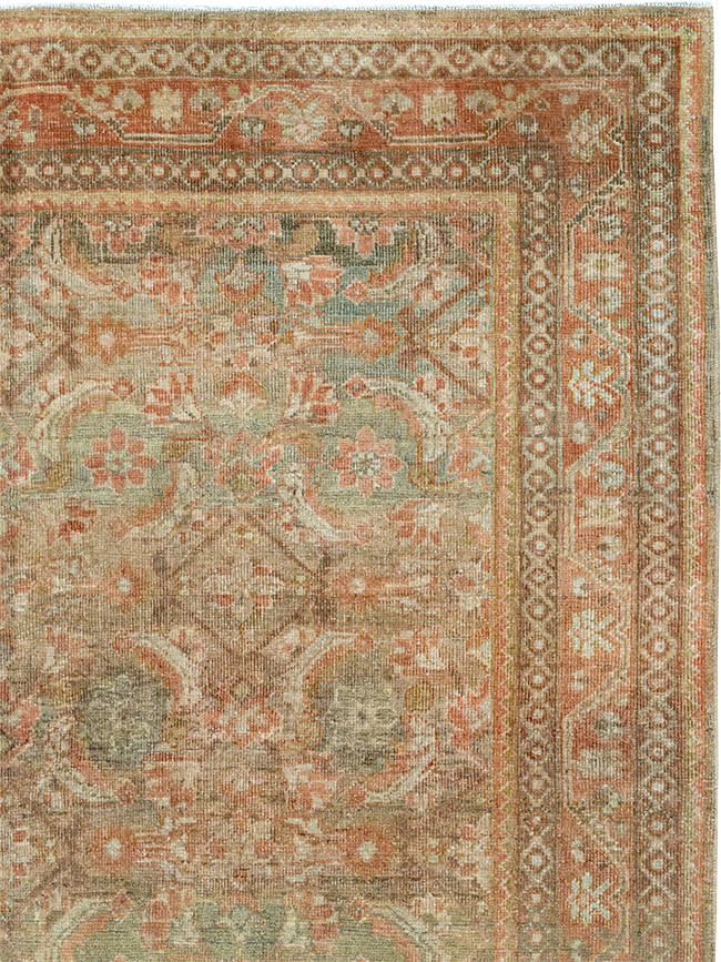Antique Persian Mahal Gallery Carpet, No.23969 - Staging
