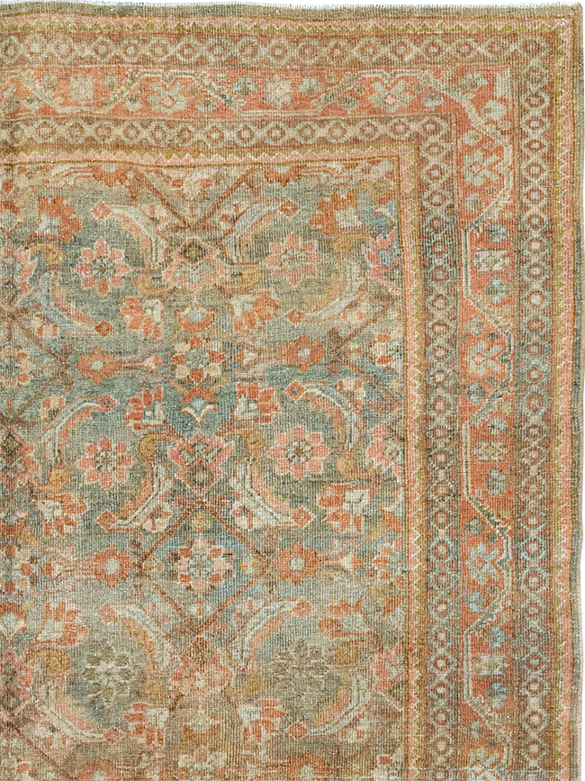 Antique Persian Mahal Gallery Carpet, No.23969 - Staging