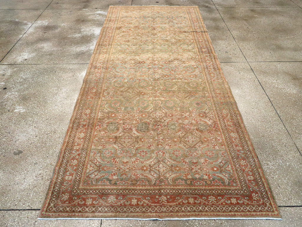 Antique Persian Mahal Gallery Carpet, No.23969 - Staging