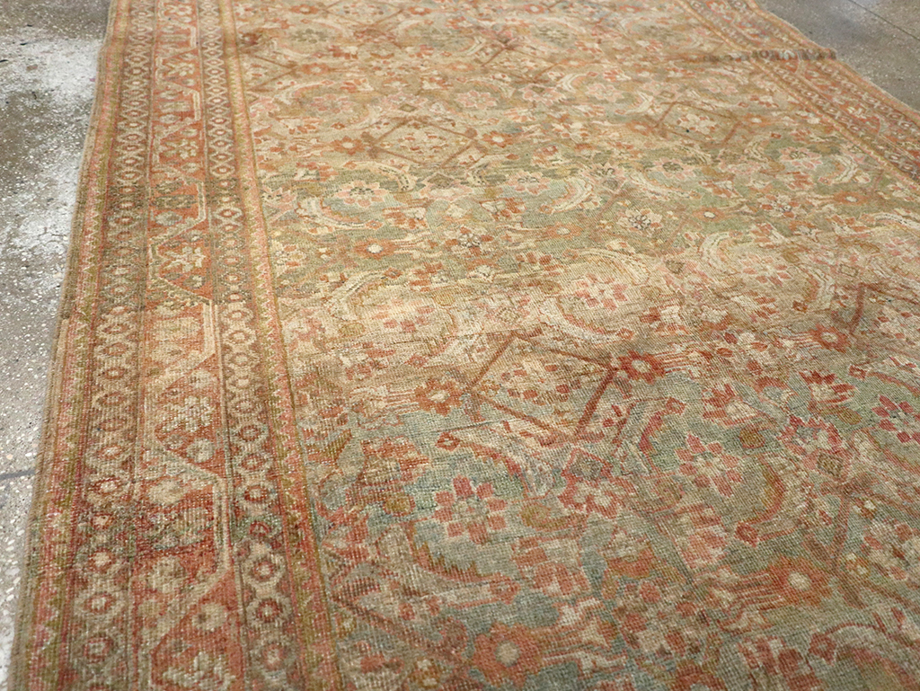 Antique Persian Mahal Gallery Carpet, No.23969 - Staging