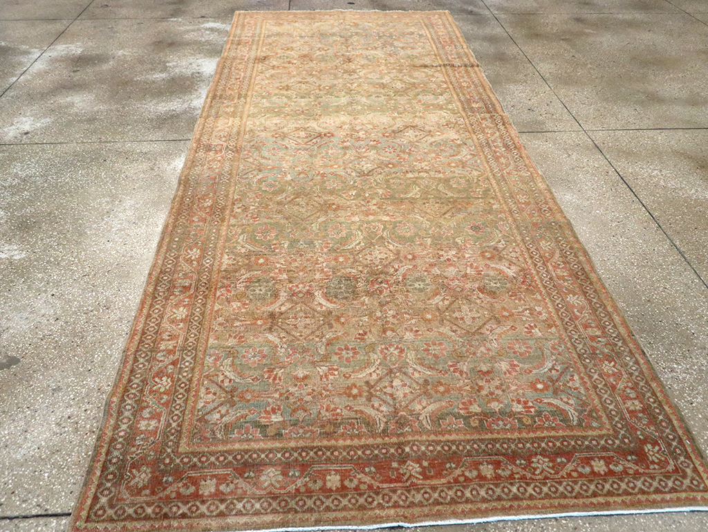 Antique Persian Mahal Gallery Carpet, No.23969 - Staging