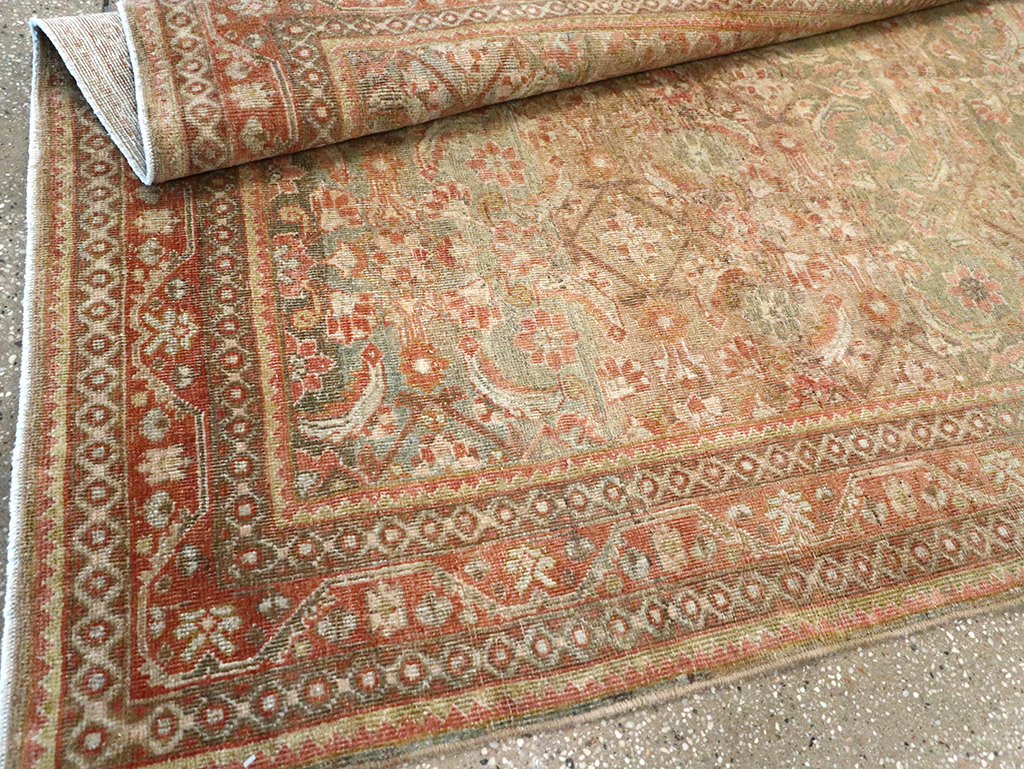 Antique Persian Mahal Gallery Carpet, No.23969 - Staging
