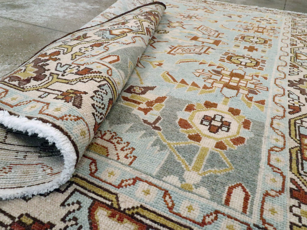 Vintage Persian Malayer Rug (Pair: 2 of 2), No.23991 - Staging