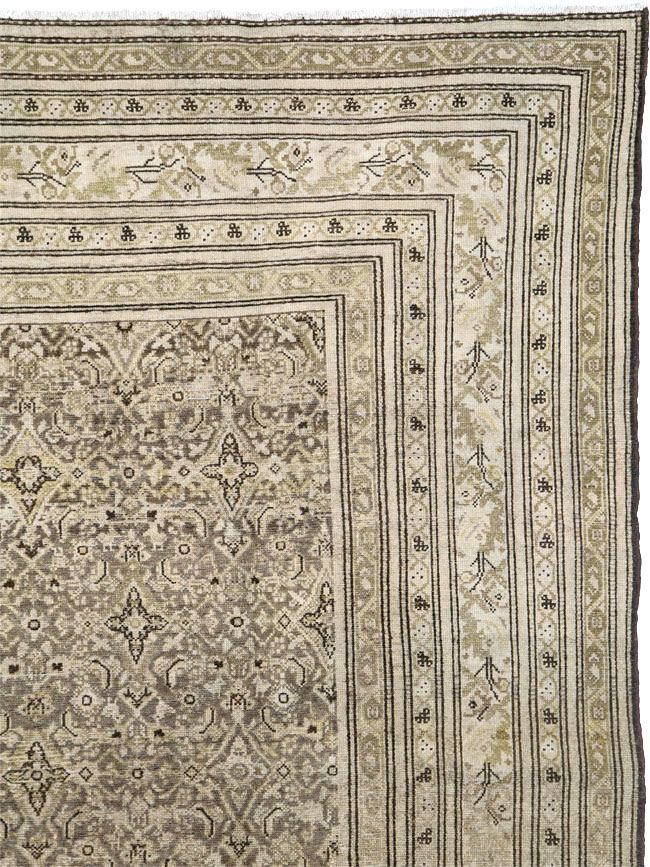 Antique Persian Malayer Gallery Carpet, No.24000 - Staging