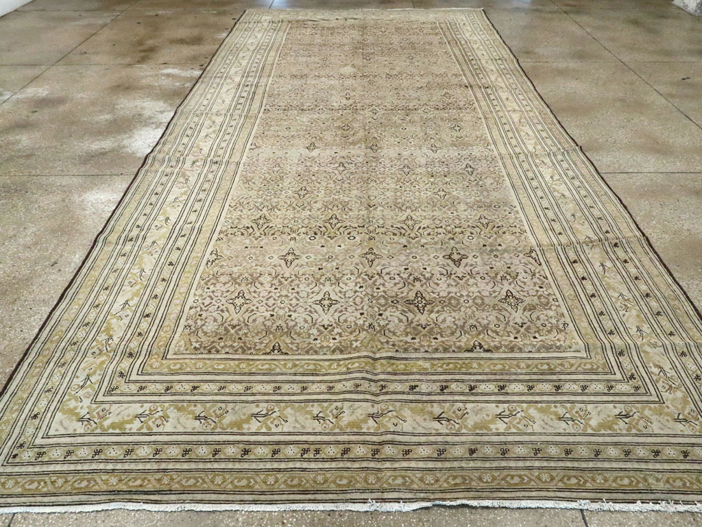 Antique Persian Malayer Gallery Carpet, No.24000 - Staging