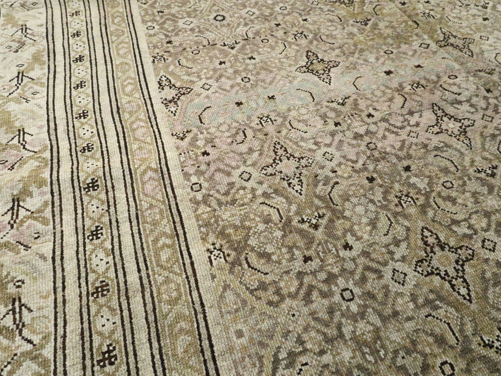 Antique Persian Malayer Gallery Carpet, No.24000 - Staging