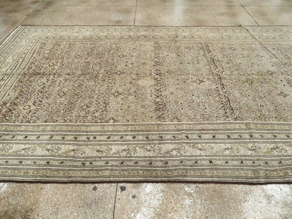 Antique Persian Malayer Gallery Carpet, No.24000 - Staging