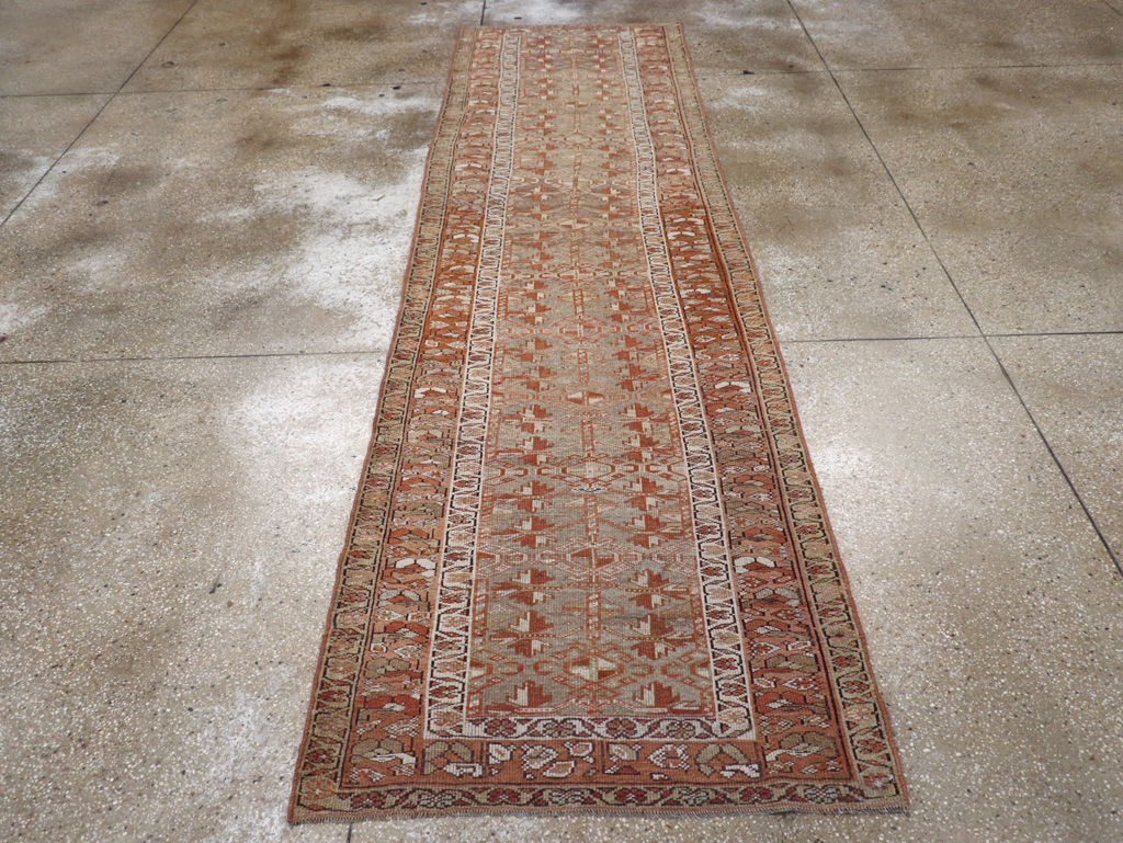 Antique Persian Kurdish Runner, No.24001 - Staging