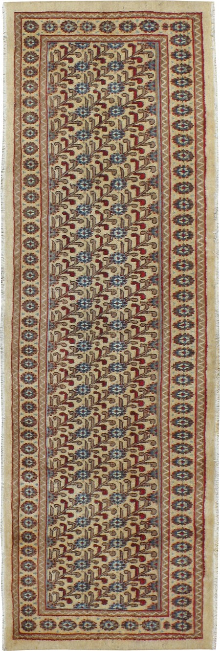 Vintage Persian Mashad Runner (Pair: 1 of 2), No.24006 - Staging