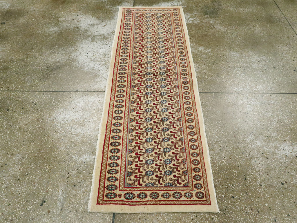 Vintage Persian Mashad Runner (Pair: 1 of 2), No.24006 - Staging
