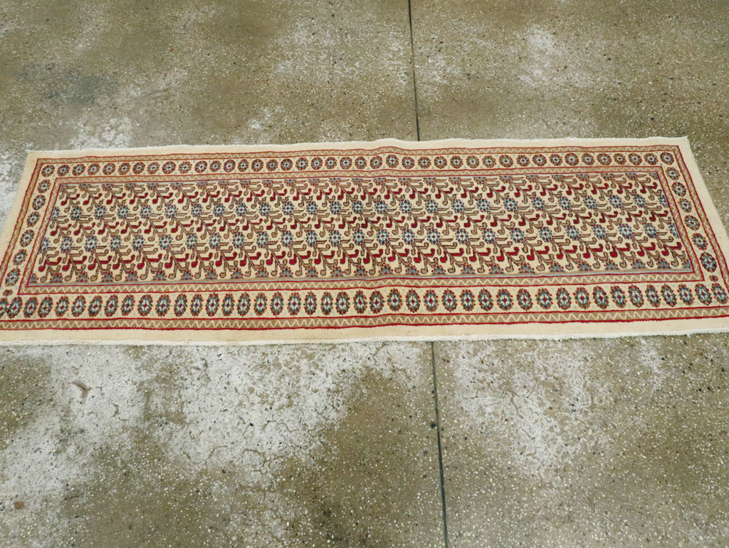 Vintage Persian Mashad Runner (Pair: 1 of 2), No.24006 - Staging