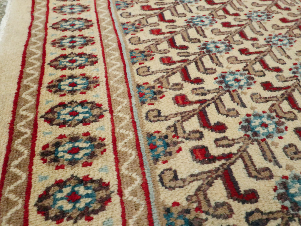 Vintage Persian Mashad Runner (Pair: 2 of 2), No.24007 - Staging