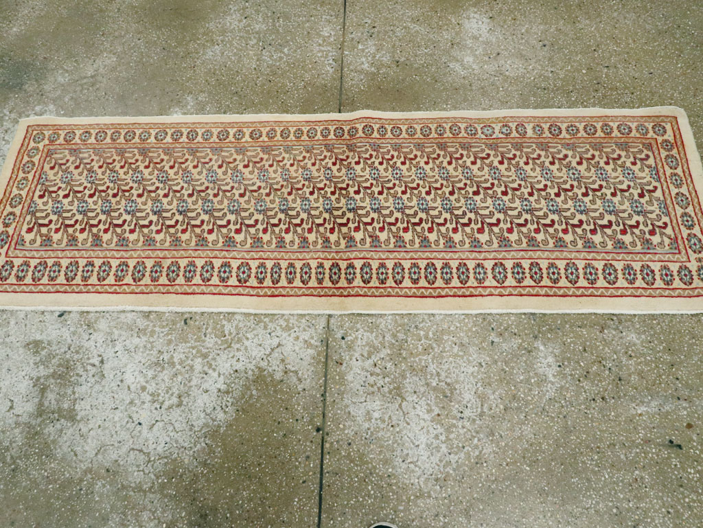 Vintage Persian Mashad Runner (Pair: 2 of 2), No.24007 - Staging