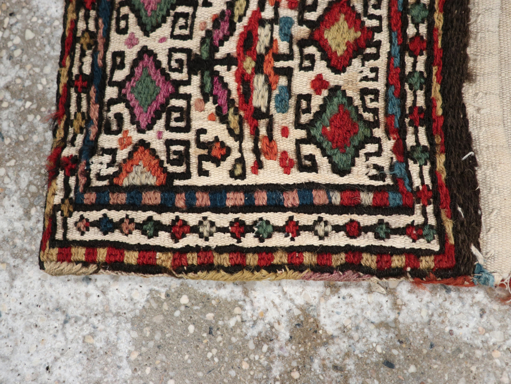 Vintage Persian Kilim Bag, No.24014 - Staging