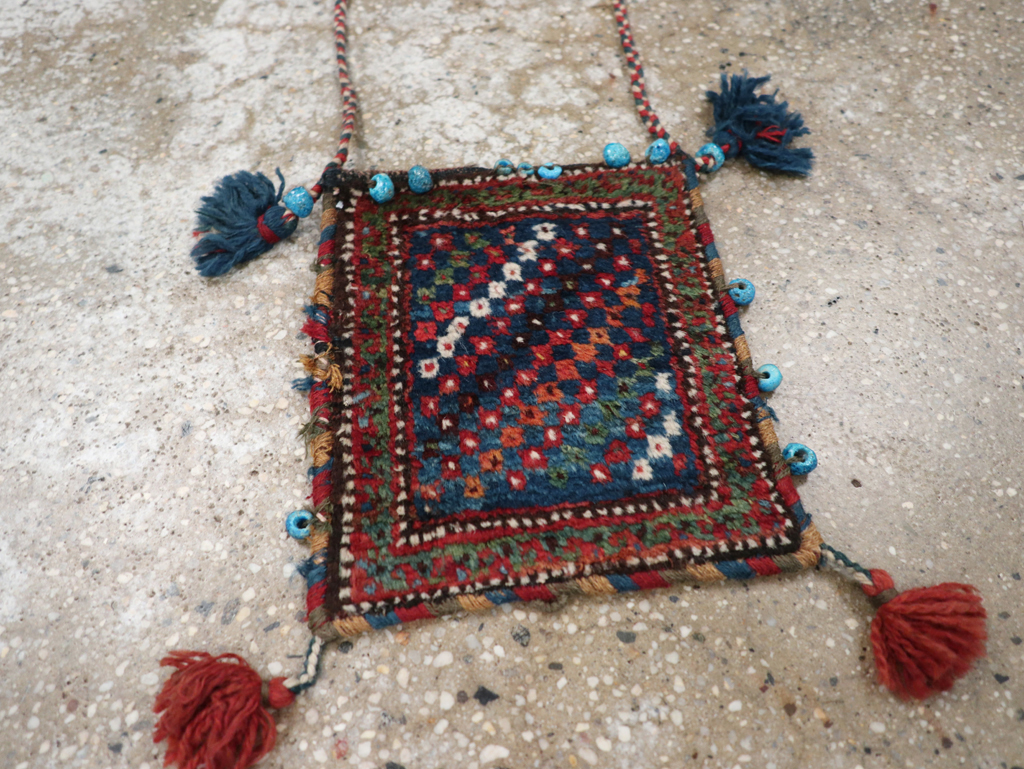 Vintage Persian Shiraz Bag, No.24015 - Staging