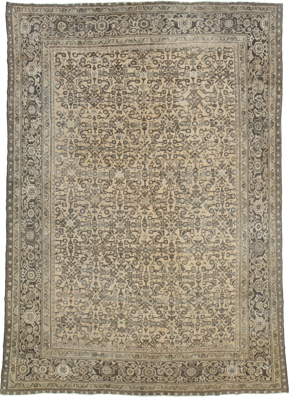 Antique Perisan Mahal Carpet, No.24017 - Staging