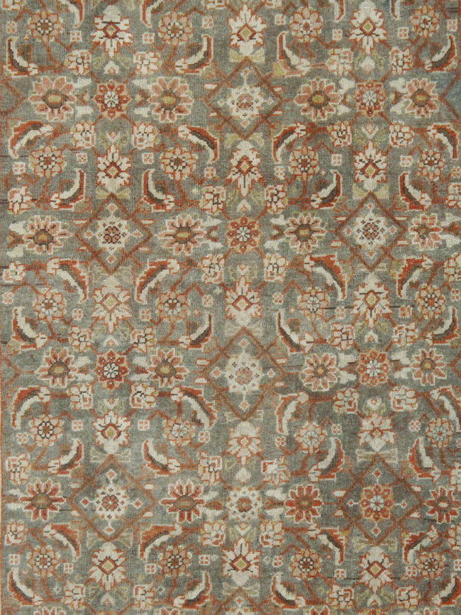 Antique Persian Mahal Gallery Carpet, No.24019 - Staging