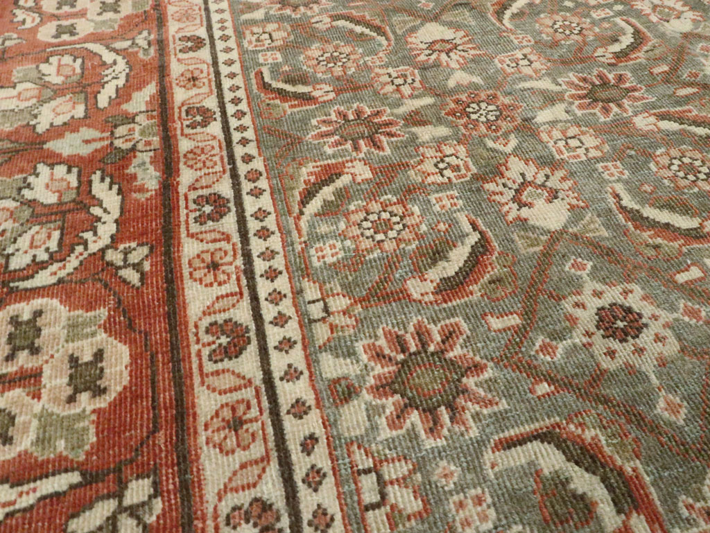 Antique Persian Mahal Gallery Carpet, No.24019 - Staging