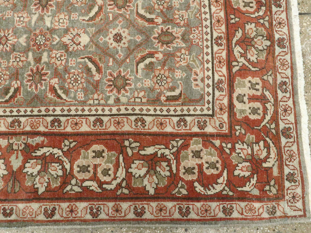 Antique Persian Mahal Gallery Carpet, No.24019 - Staging