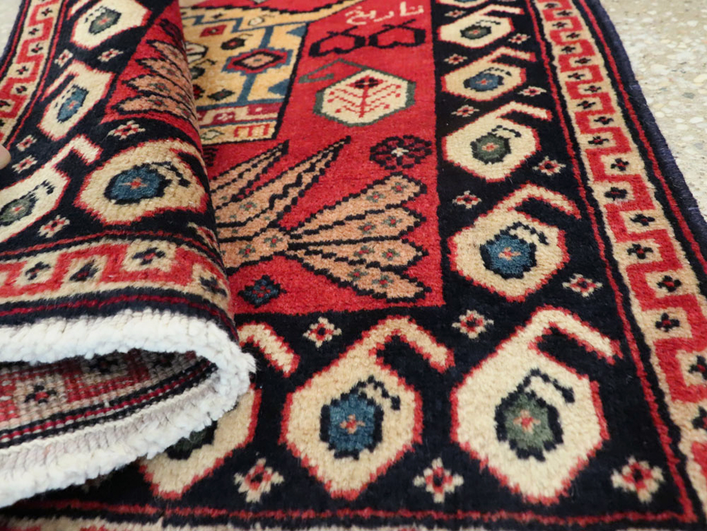 Vintage Persian Tabriz Pictorial Rug (Pair: 2 of 2), No.24029 - Staging