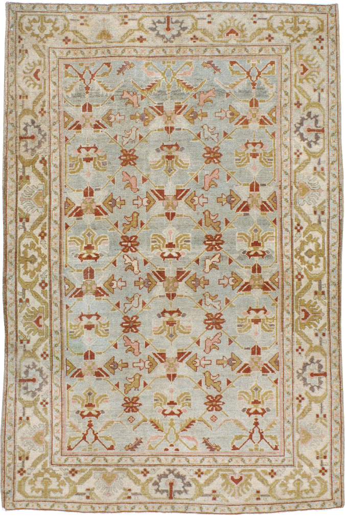Vintage Persian Malayer Rug, No.24041 - Staging