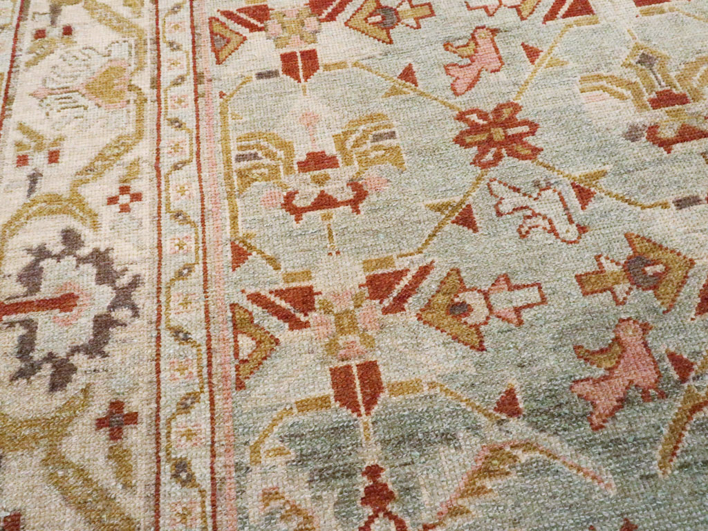 Vintage Persian Malayer Rug, No.24041 - Staging