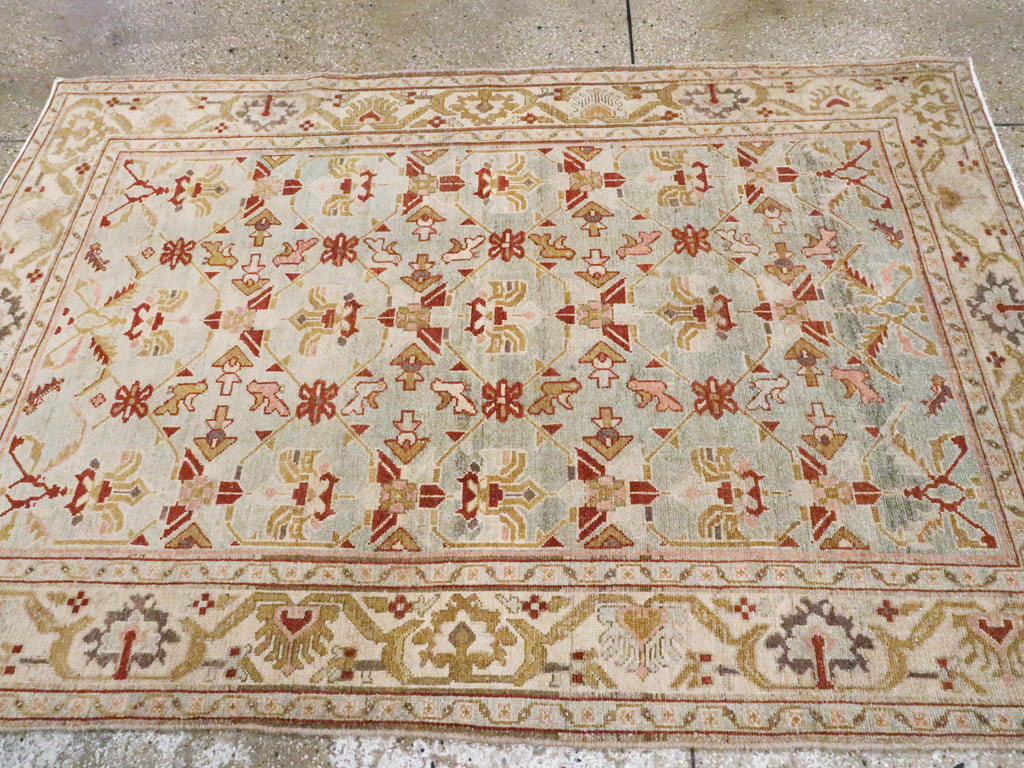Vintage Persian Malayer Rug, No.24041 - Staging