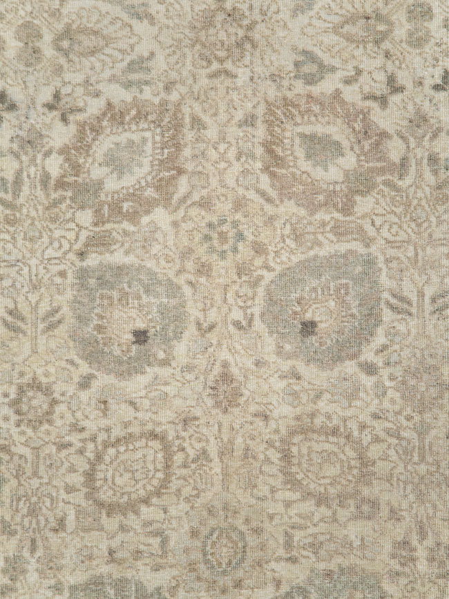 Antique Persian Tabriz Small Room Size Carpet, No.24043 - Staging