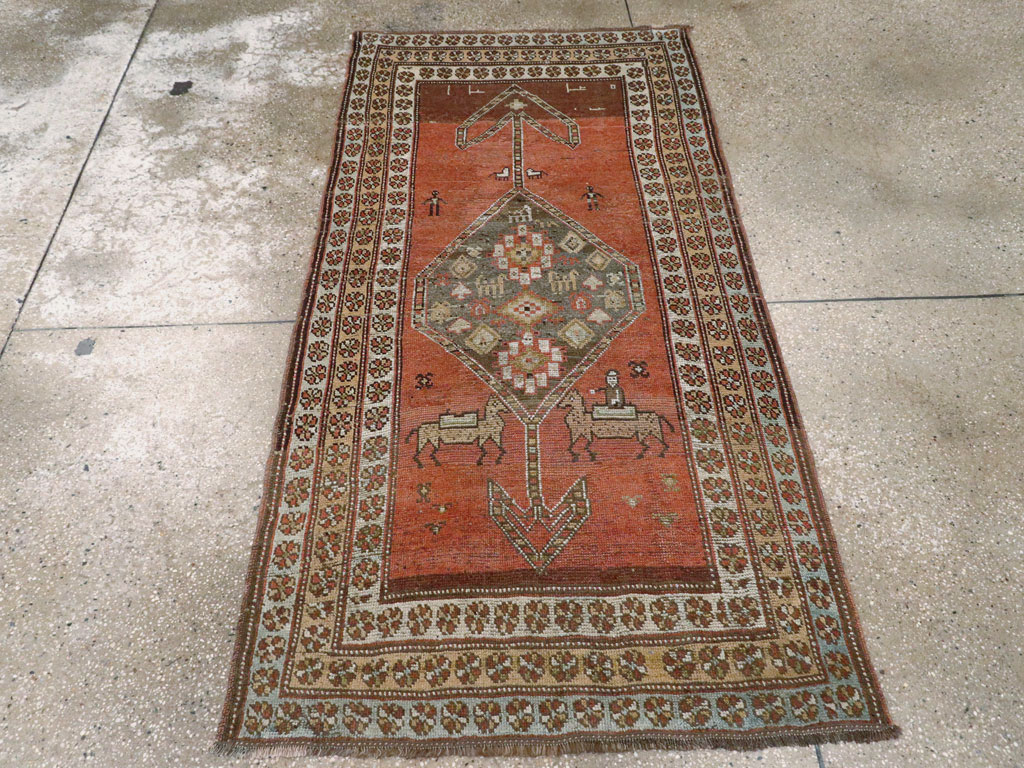 Antique Persian Malayer Rug, No.24046 - Staging