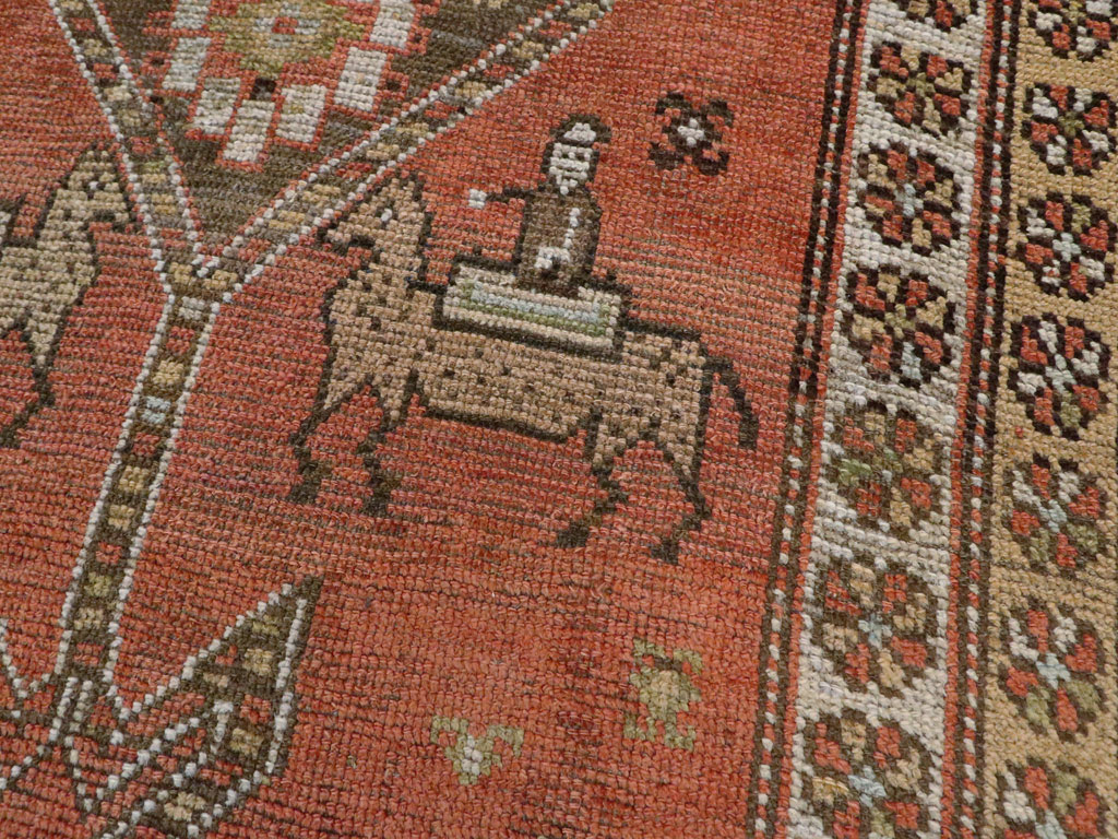 Antique Persian Malayer Rug, No.24046 - Staging