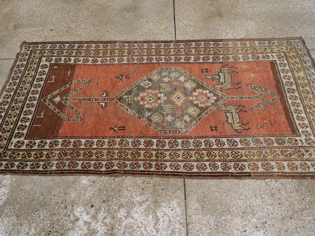 Antique Persian Malayer Rug, No.24046 - Staging