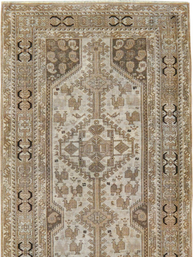 Antique Persian Shiraz Long Runner, No.24051 - Staging