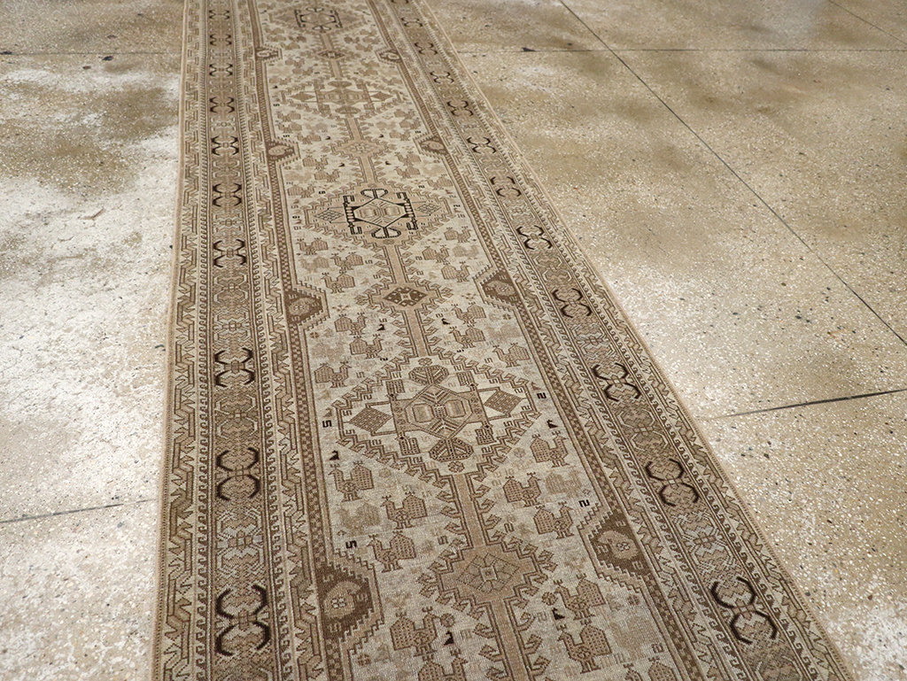 Antique Persian Shiraz Long Runner, No.24051 - Staging