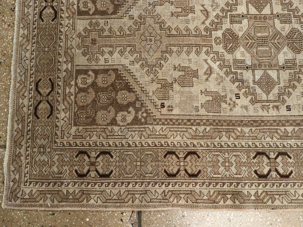 Antique Persian Shiraz Long Runner, No.24051 - Staging