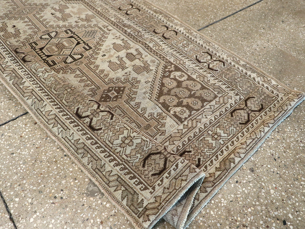 Antique Persian Shiraz Long Runner, No.24051 - Staging