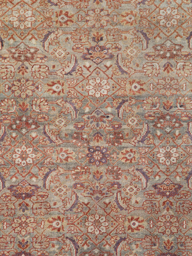 Antique Persian Mahal Gallery Carpet, No.24066 - Staging
