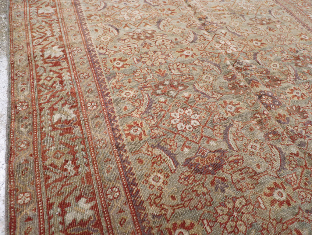 Antique Persian Mahal Gallery Carpet, No.24066 - Staging