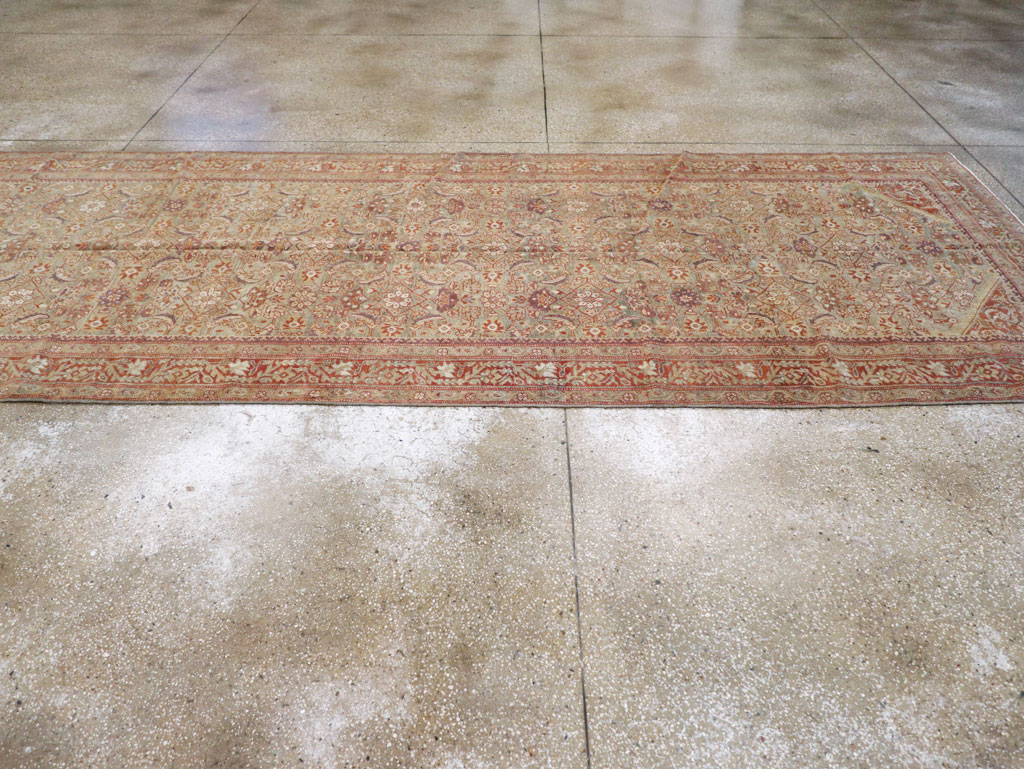 Antique Persian Mahal Gallery Carpet, No.24066 - Staging